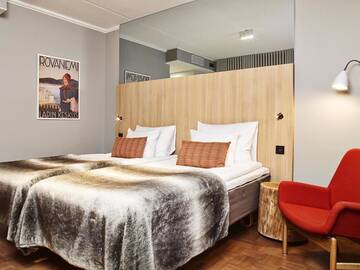 Фото номера Двухместный номер с 2 отдельными кроватями Отель Original Sokos Hotel Vaakuna Rovaniemi г. Рованиеми 9