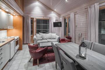 Фото номера Шале Делюкс с сауной Отель Lapland Hotels Ounasvaara Chalets г. Рованиеми 3